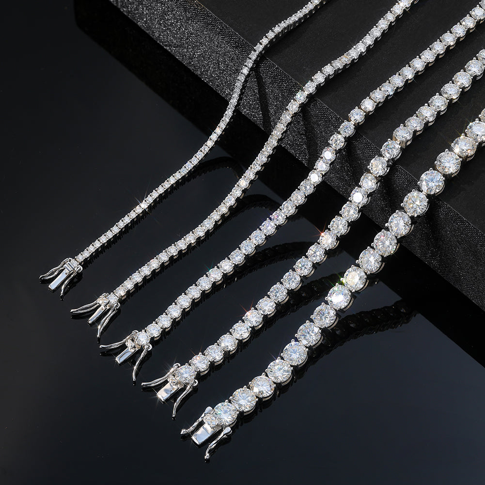 VVS Moissanite Tennis Bracelet (925 Silver)