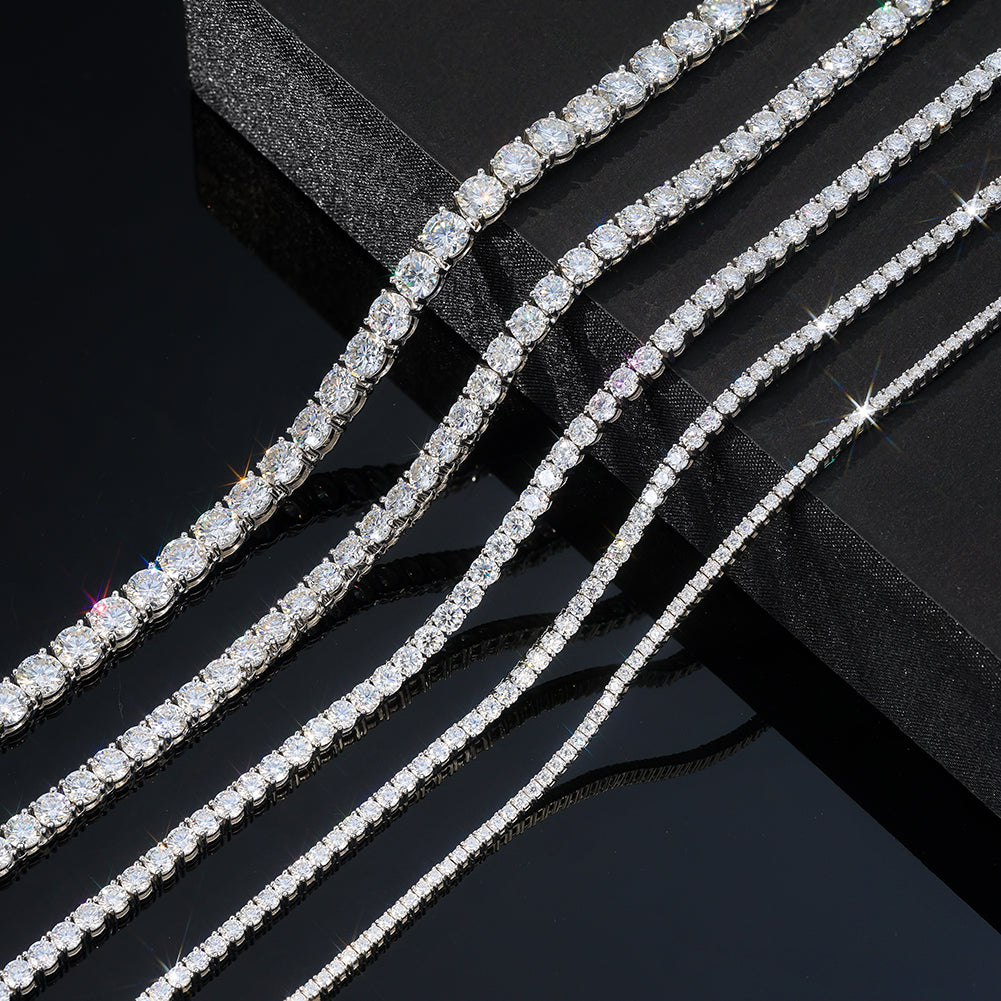 VVS Moissanite Tennis Chain (925 Silver)