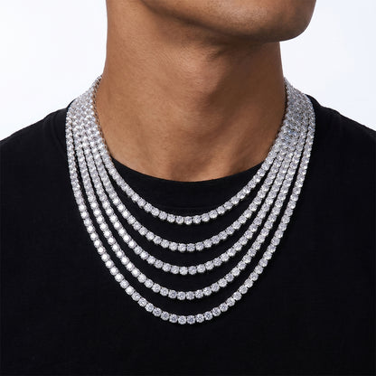 VVS Moissanite Tennis Chain (925 Silver)