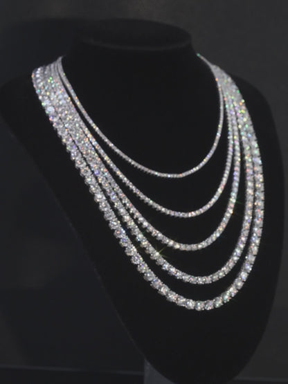 VVS Moissanite Tennis Chain (925 Silver)